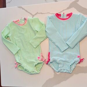Set of 2 - Ruffle Butts Girl Swim 3T